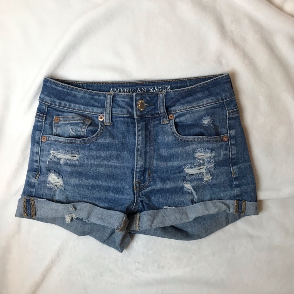 Ripped American Eagle Jean Short